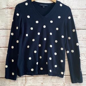 Women’s Tommy Hilfiger medium Navy blue polka dot sweater